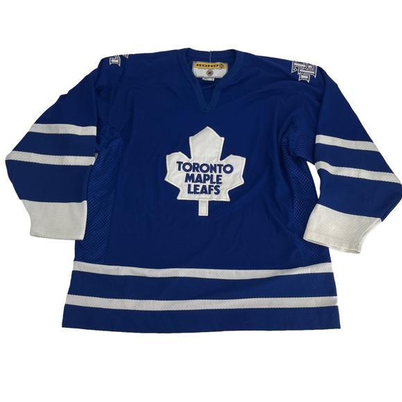KOHO Shirts Vintage Toronto Maple Leafs Jersey Men Xl Blue White